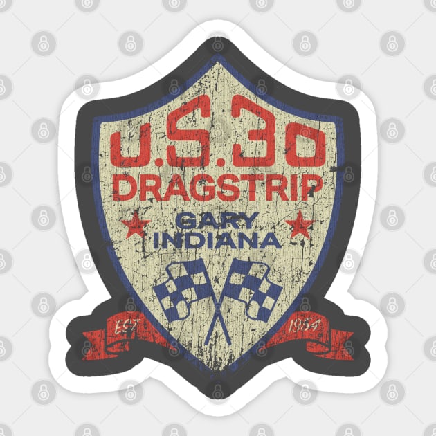 U.S. 30 Dragstrip 1954 Sticker by JCD666